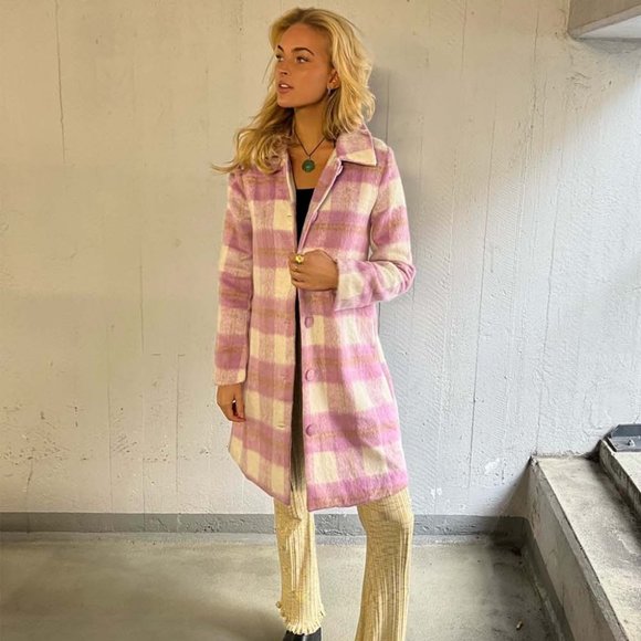 Verge Girl Jackets & Blazers - NWOT VRG GRL Check Coat